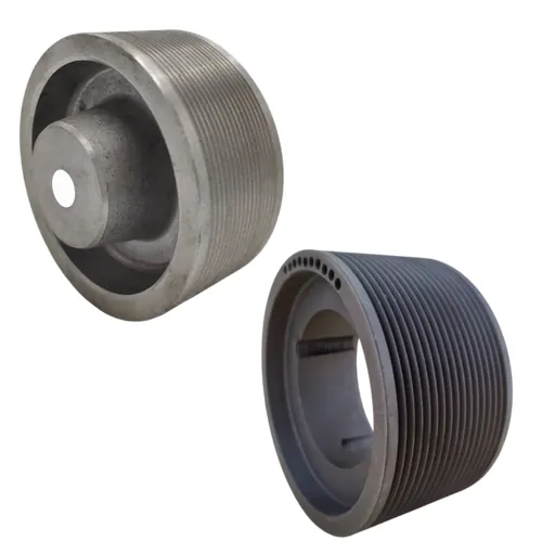 Poly-V grooved pulleys
