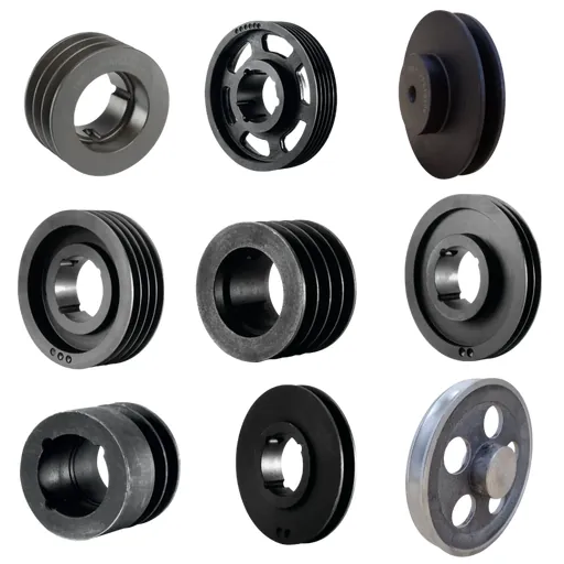 Pulleys with removable hubs